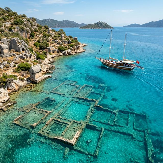 Kekova Tekne Turu: Batık Şehir ve Saklı Koyları Bizimle Keşfedin